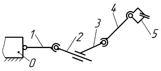 Практическое занятие «Структурный анализ плоского рычажного механизма»